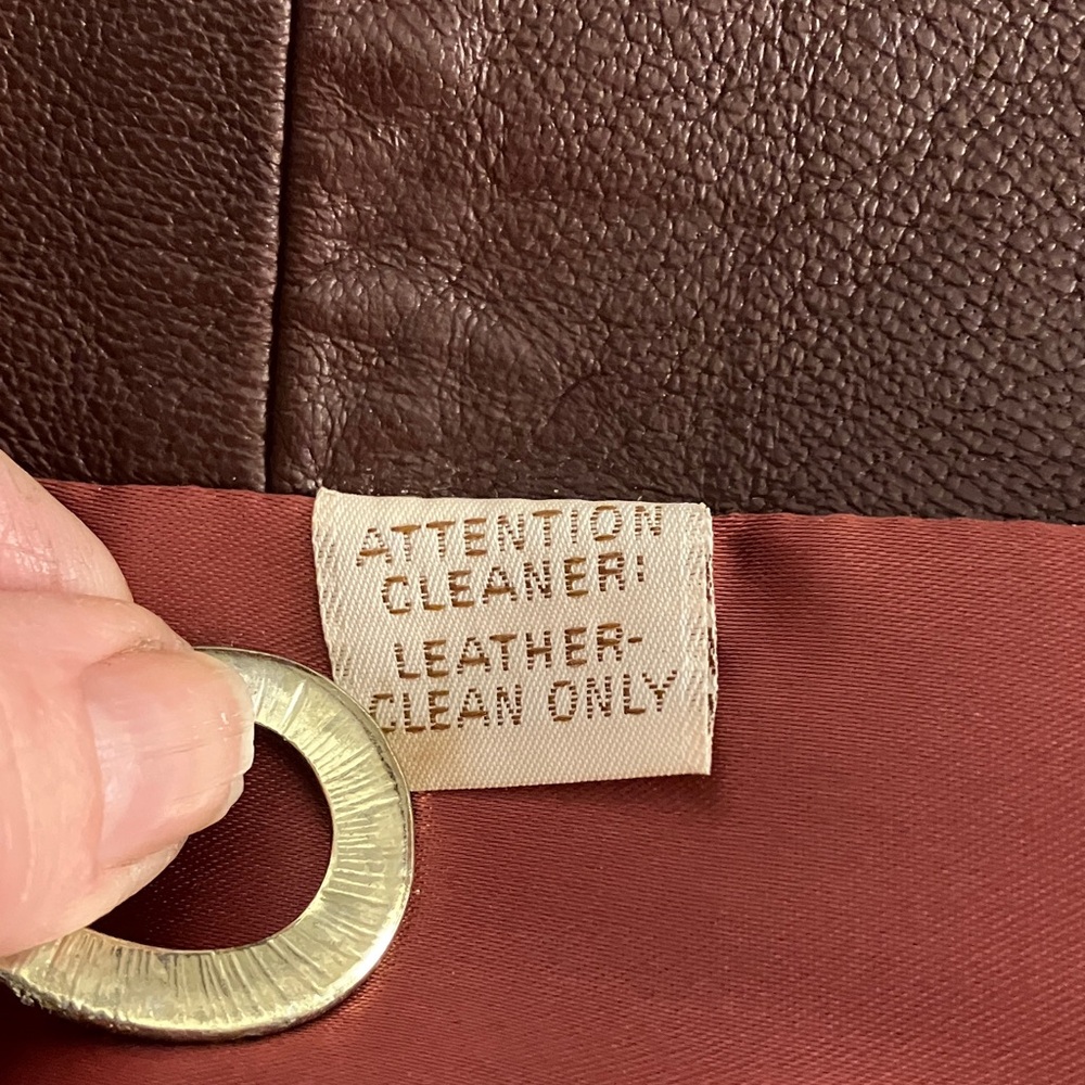 New England Sportswear Co. Women's Brown Leather Jacket/Car Coat. Fully Lined. - Picture 4 of 7